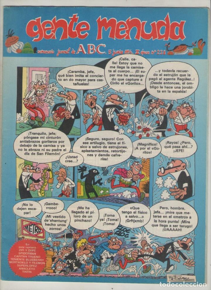C&oacute;mics: gente menuda.el periodico abc-a&ntilde;o1991-color-formato grapa-n&ordm; 238