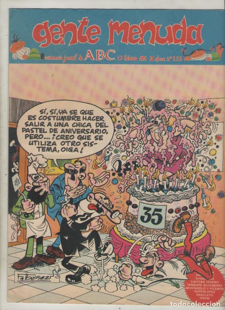C&oacute;mics: gente menuda.el periodico abc-a&ntilde;o1991-color-formato grapa-n&ordm; 222