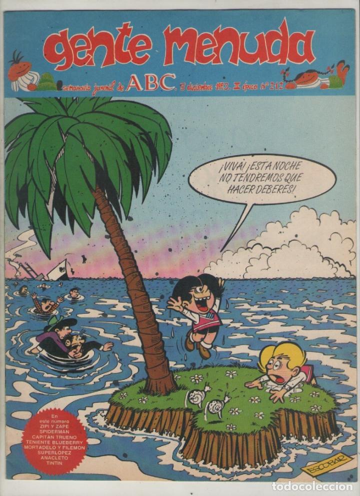 C&oacute;mics: gente menuda.el periodico abc-a&ntilde;o1991-color-formato grapa-n&ordm; 212