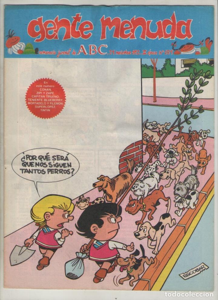 C&oacute;mics: gente menuda.el periodico abc-a&ntilde;o1991-color-formato grapa-n&ordm; 159