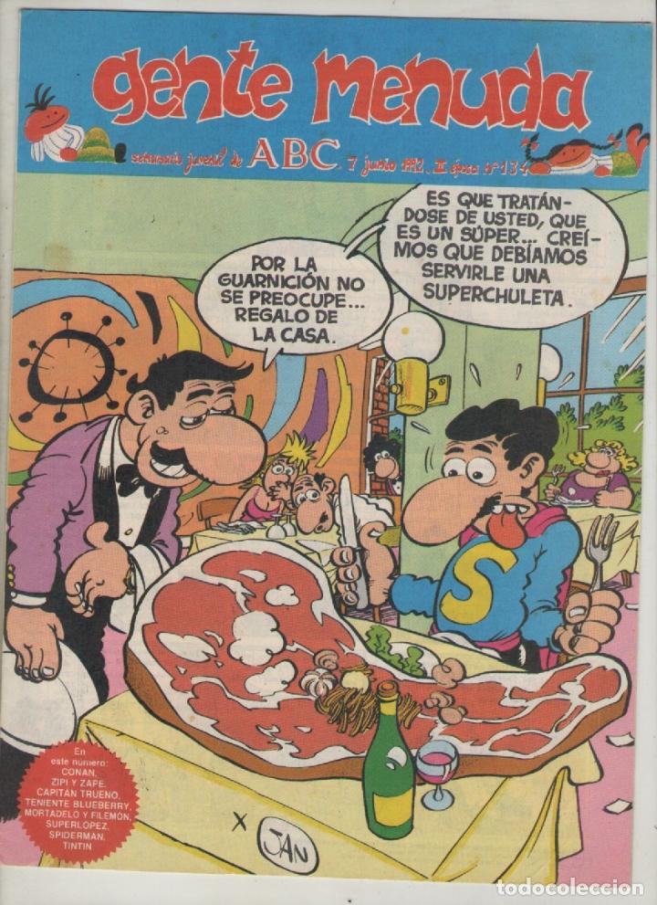 C&oacute;mics: gente menuda.el periodico abc-a&ntilde;o1991-color-formato grapa-n&ordm; 134