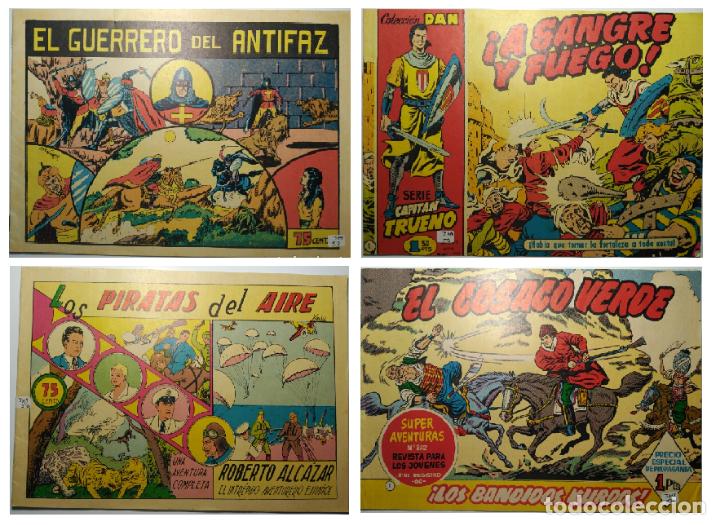 Lote Cómic - El Guerrero el Antifaz- Capitán Trueno - Los Piratas del Aire - El Cosaco Verde
