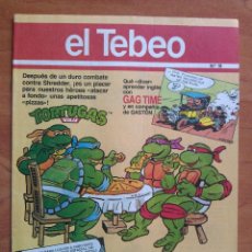 Cómics: EL TEBEO : MORTADELO Y FILEMÓN - TORTUGAS NINJA / Nº 18. Lote 131596114