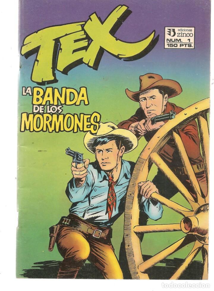C&oacute;mics: TEX. N&ordm; 1. LA BANDA DE LOS MORMONES. ZINCO. (RF.MA) C/4. - Foto 1