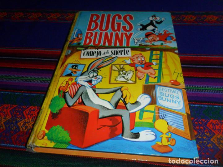 C&oacute;mics: BUGS BUNNY CONEJO DE LA SUERTE. COLECCI&Oacute;N TELEXITO LAIDA. FHER 1966. TAPA DURA. RARO.