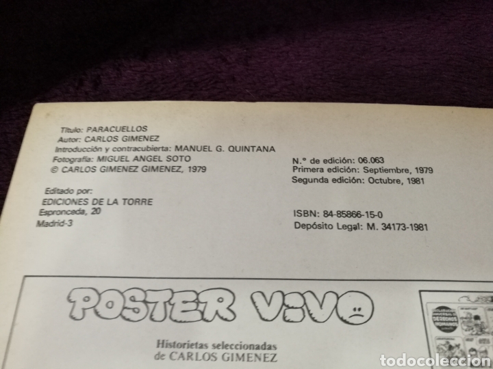 C&oacute;mics: Paracuellos de Carlos Gim&eacute;nez 2&deg;ed. 1981 - Foto 2