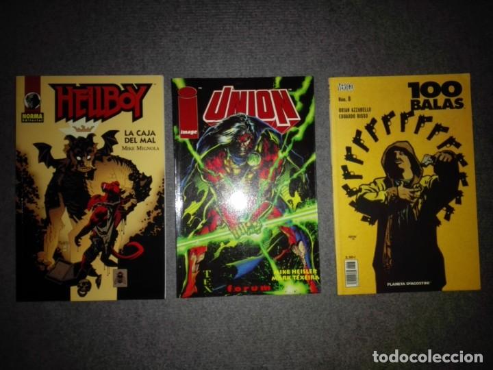 C&oacute;mics: LOTE C&Oacute;MICS VARIADO - HELLBOY (LA CAJA DEL MAL) / UNION / 100 BALAS - Foto 1