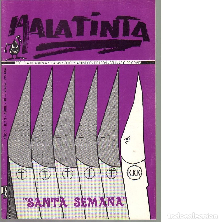 C&oacute;mics: MALATINTA n&ordm; 3. Abril 1990. Le&oacute;n. Con poster El triunfo de Genar&iacute;n. - Foto 1