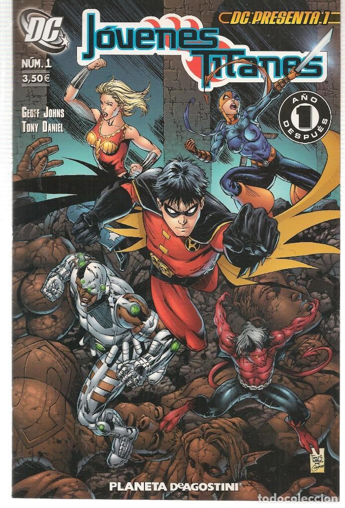 C&oacute;mics: J&Oacute;VENES TITANES. N&ordm; 1. DC/ PLANETA. (ST/A18) - Foto 1