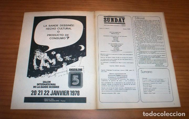 C&oacute;mics: SUNDAY - N&Uacute;MERO 3 - A&Ntilde;O 1978 - BUEN ESTADO - Foto 2