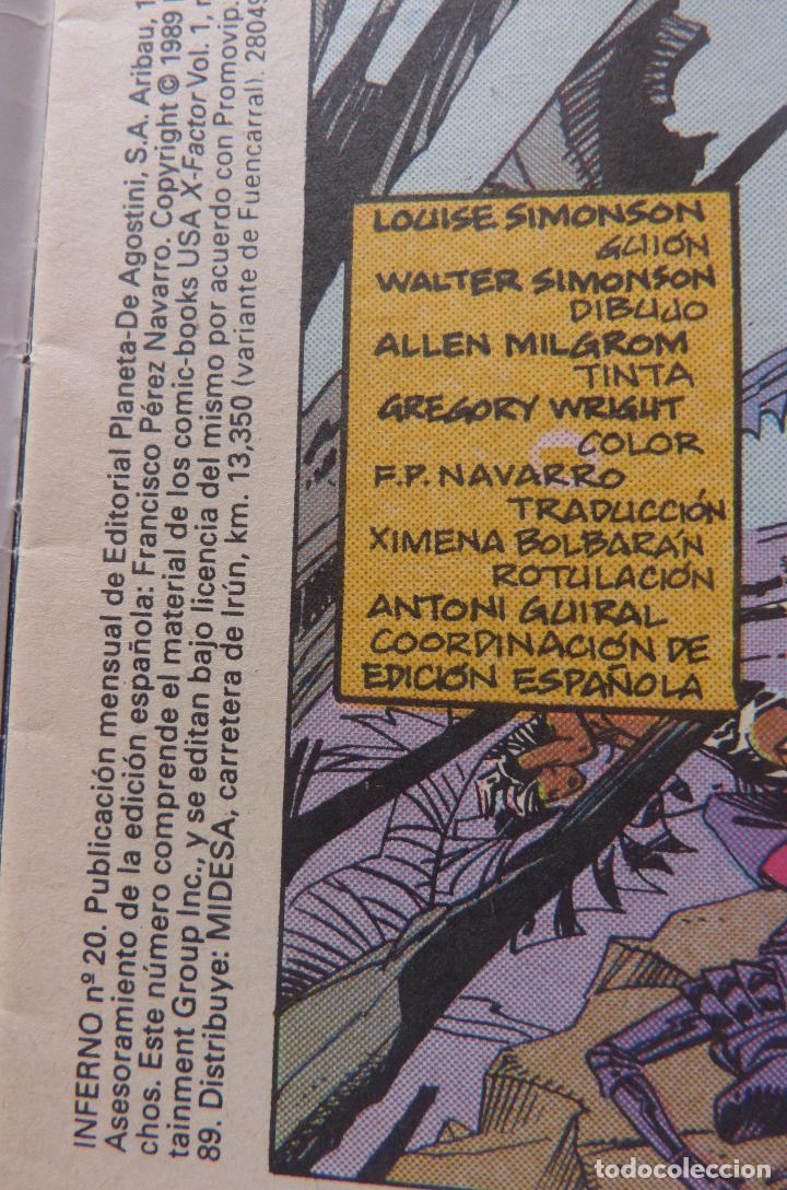 C&oacute;mics: Comic Los nuevos mutantes INFERNO N&ordm; 20 - Foto 3