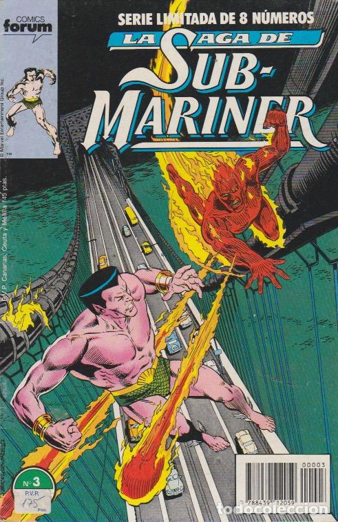 C&oacute;mics: La Saga de Sub-Mariner (Namor). Forum 1989. N&ordm; 3 - Foto 1