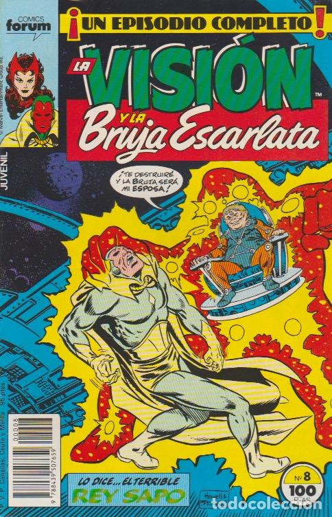 C&oacute;mics: La Visi&oacute;n y La Bruja Escarlata. Forum 1988. N&ordm; 8 - Foto 1