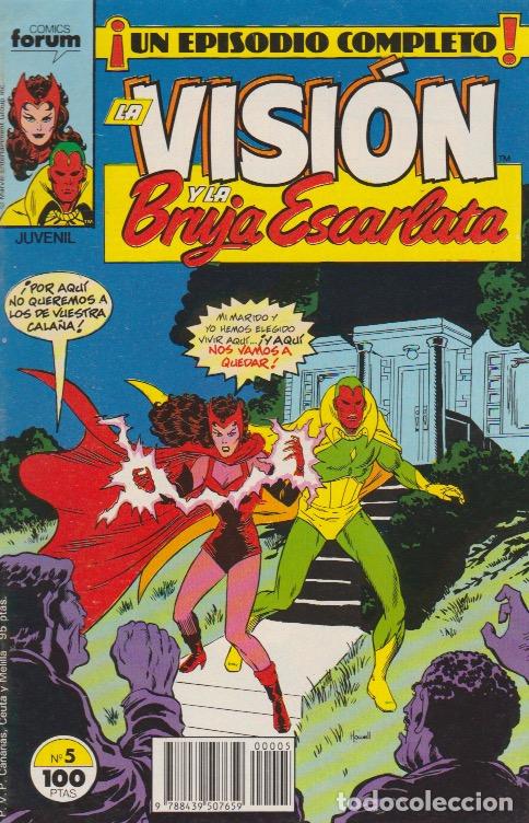 C&oacute;mics: La Visi&oacute;n y La Bruja Escarlata. Forum 1988. N&ordm; 5 - Foto 1