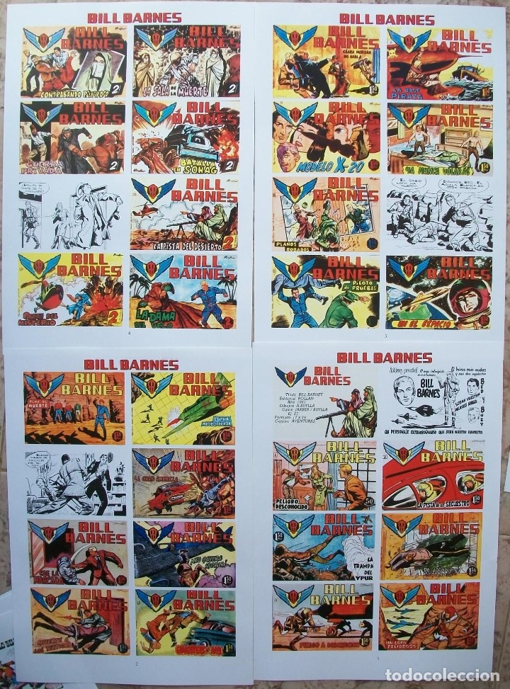 C&oacute;mics: portadas (Bill Barnes) 4 Hojas - Foto 1