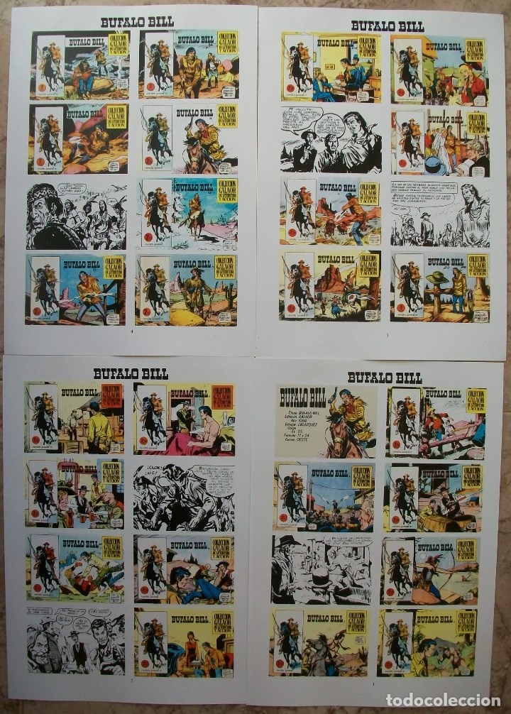 C&oacute;mics: Portadas (Bufalo Bill 4 Hojas) - Foto 1
