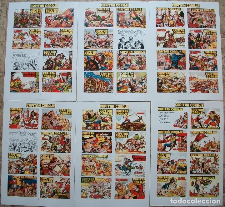 C&oacute;mics: Portadas (Capitan Coraje 6 Hojas) - Foto 1