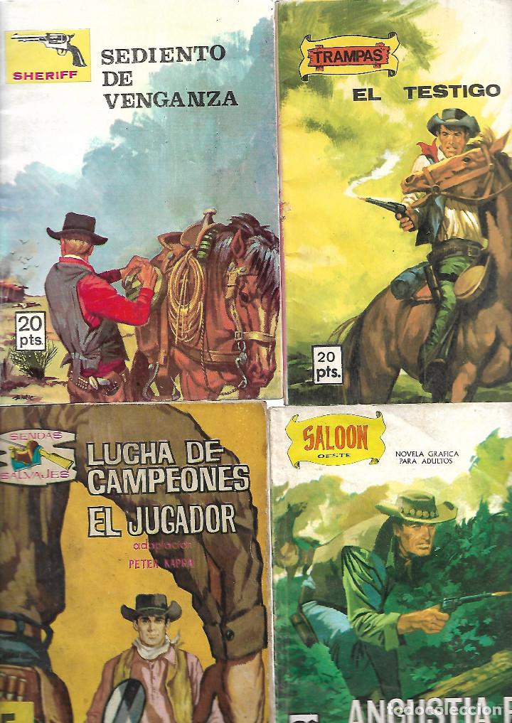 C&oacute;mics: 4 NOVELAS ILUSTRADAS DEL OESTE a&ntilde;os 70 - Foto 1
