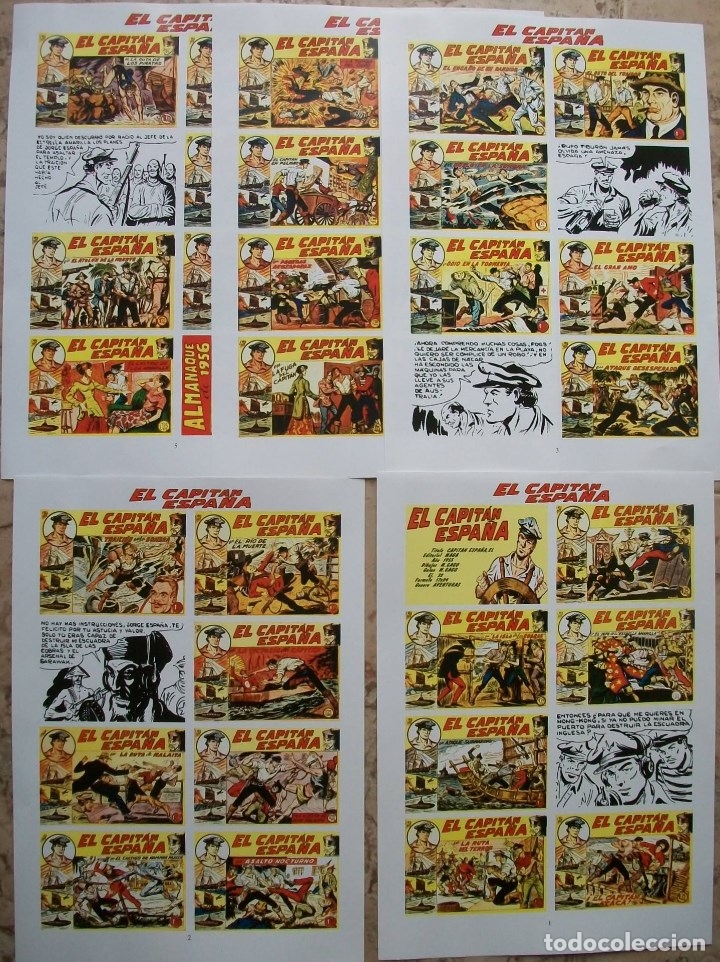 C&oacute;mics: Portadas (El Capitan Espa&ntilde;a 5 Hojas) - Foto 1