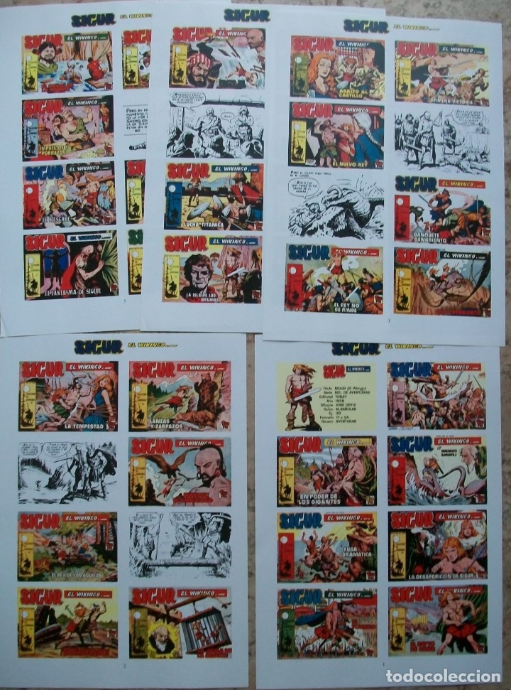 C&oacute;mics: Portadas (Sigur el Vikingo 5 Hojas) - Foto 1
