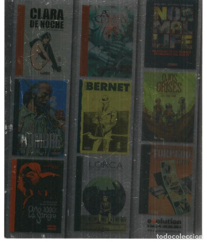 C&oacute;mics: TARJETON PUBLICIDAD EVOLUTI&Oacute;N COMICS.  DOBLE CARA. (ST/A19) - Foto 1