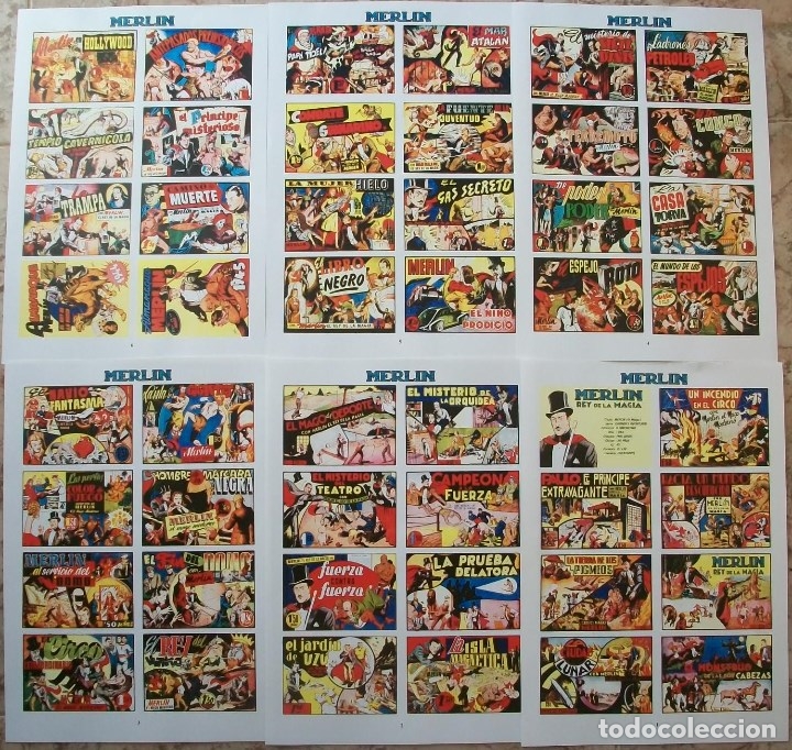 C&oacute;mics: Portadas (Merlin) 6 Hojas - Foto 1
