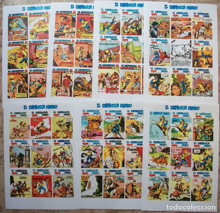C&oacute;mics: Portadas (El Defensor Negro) 8 Hojas - Foto 1