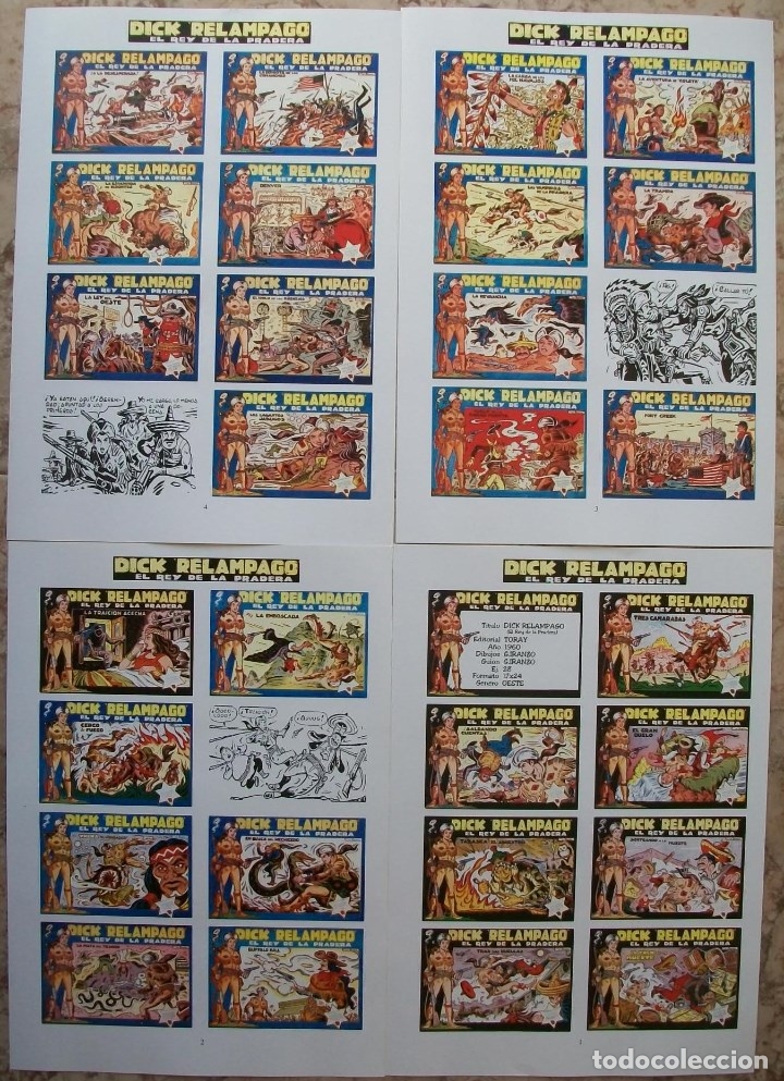 C&oacute;mics: Portadas (Dick Relampago 4 Hojas) - Foto 1