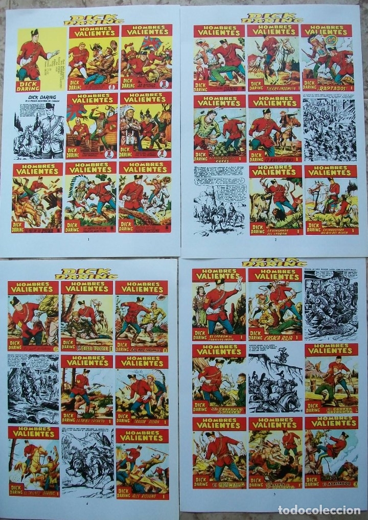 C&oacute;mics: Portadas (DIck Daring 4 Hojas) - Foto 1