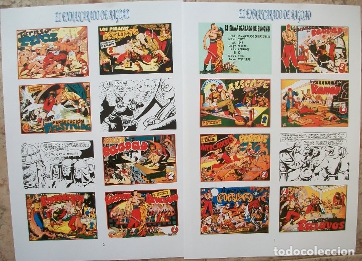 Comics: Portadas (El Enmascarado de Bagdad 2 Hojas)