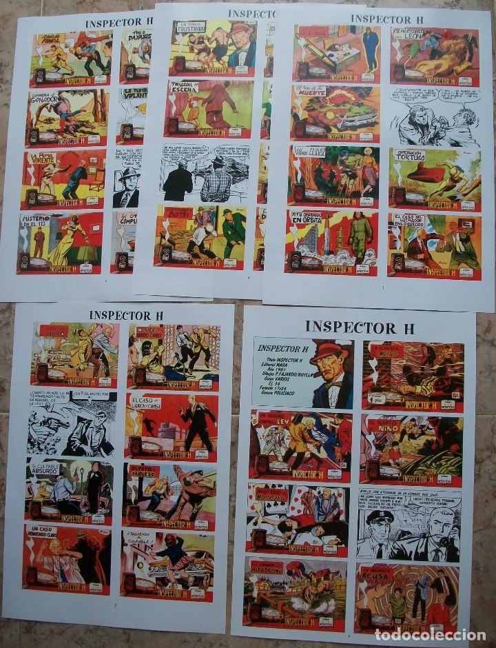 C&oacute;mics: Portadas (El Inspector H 5 Hojas) - Foto 1