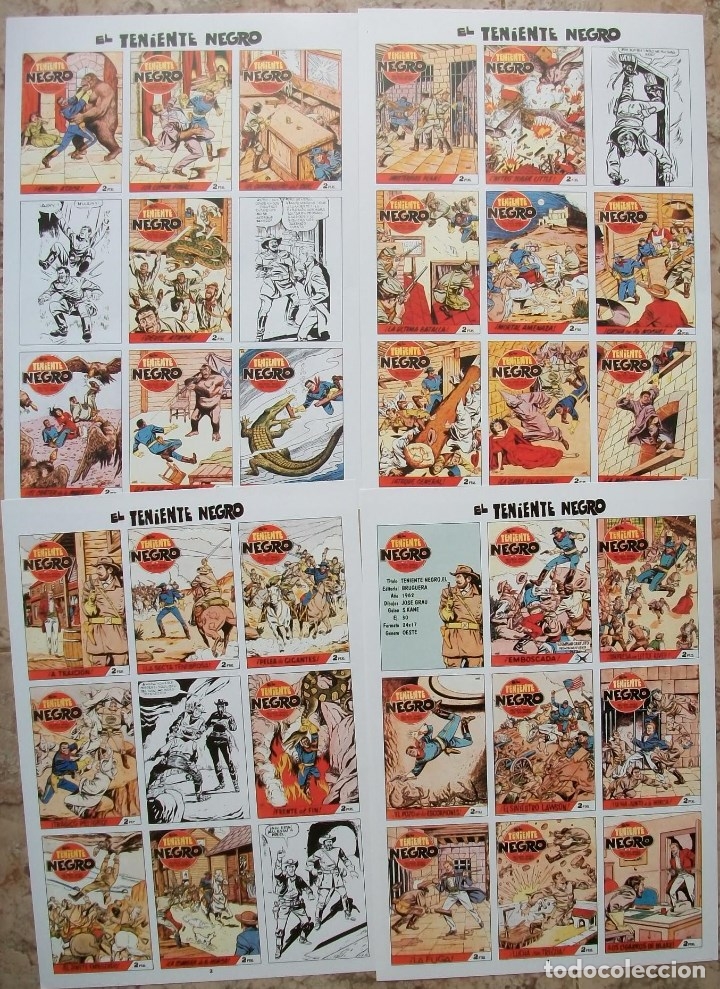 C&oacute;mics: Portadas (El Teniente Negro 4 Hojas) - Foto 1