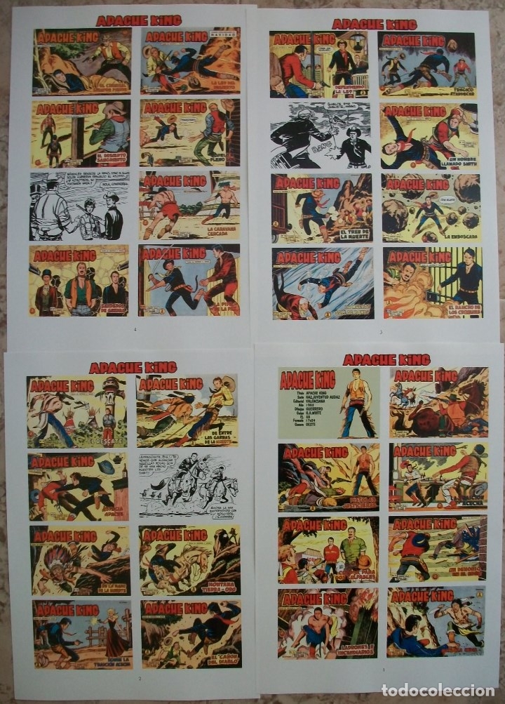 C&oacute;mics: Portadas (Apache King)  4 Paginas - Foto 1