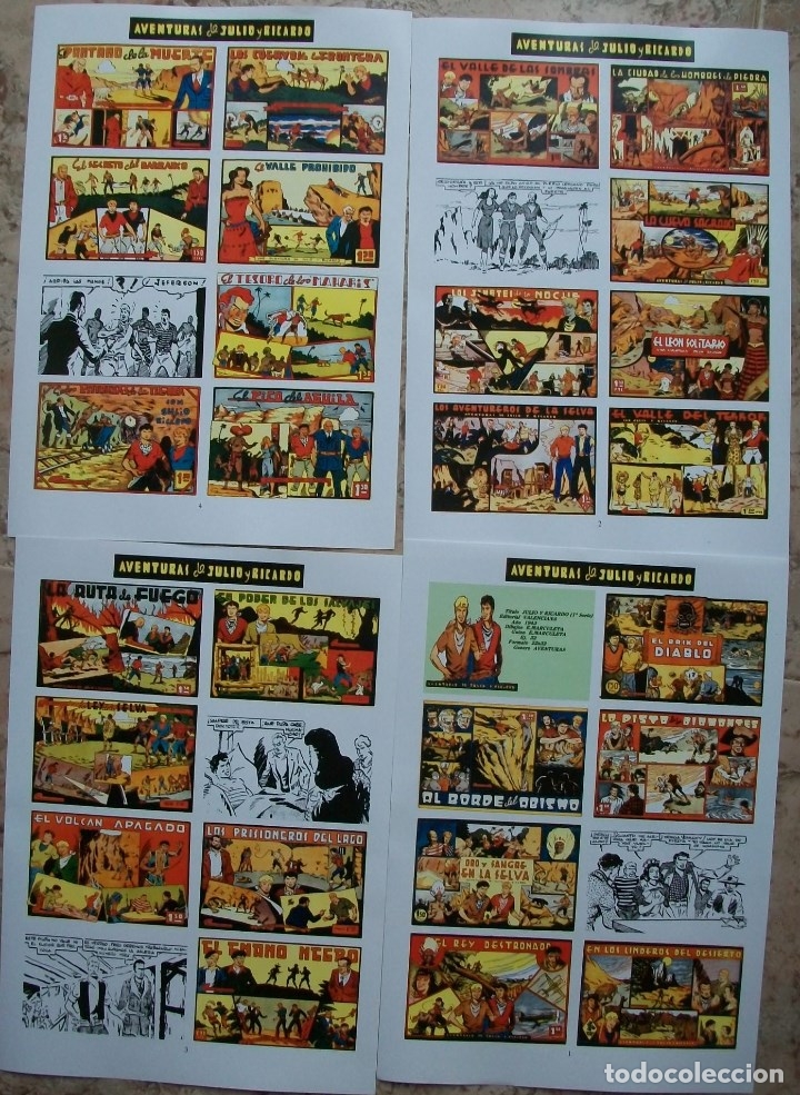 C&oacute;mics: Portadas (Julio y Ricardo 1&ordf; 5 Hojas) - Foto 1