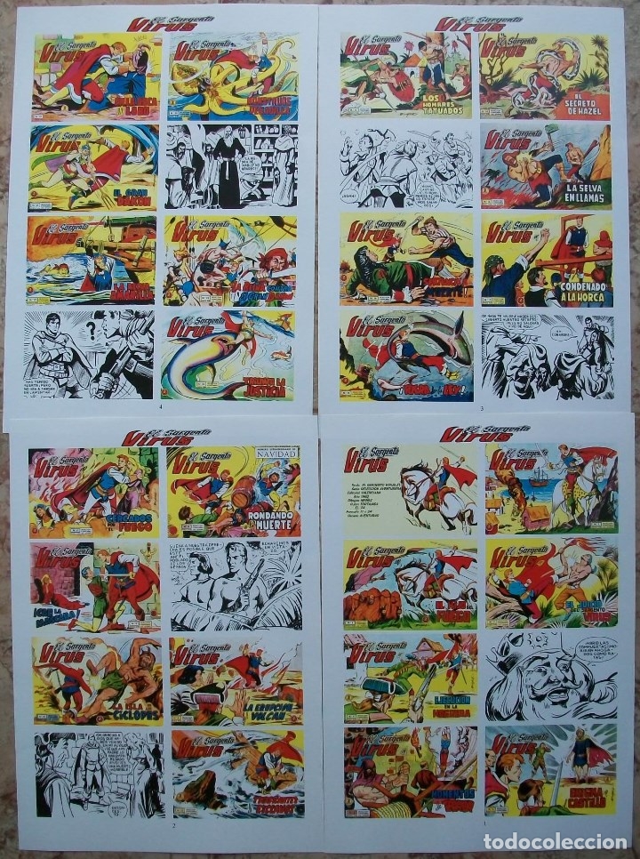 C&oacute;mics: Portadas (El Sargento Virus 4 Hojas) - Foto 1