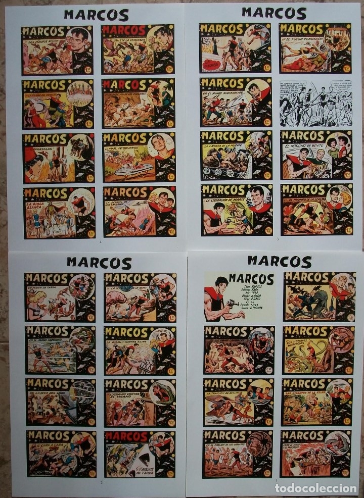 C&oacute;mics: portadas (Marcos) 4 Hojas - Foto 1
