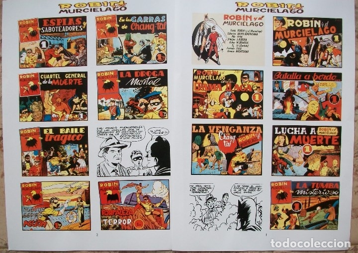 C&oacute;mics: Portadas (Robin y el Murcielago 2 Hojas) - Foto 1