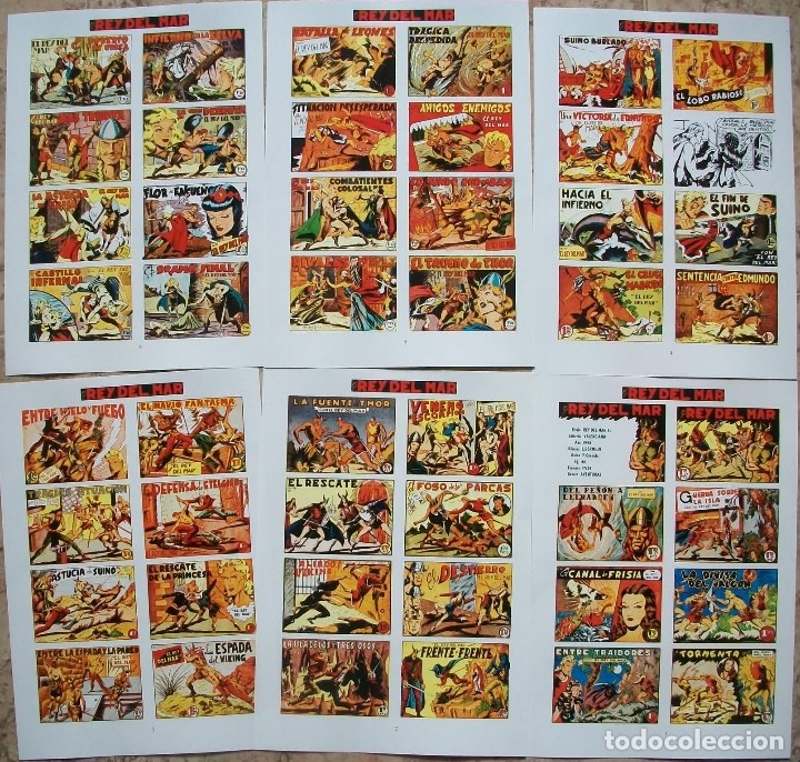 C&oacute;mics: Portadas (El Rey del Mar) 6 Hojas - Foto 1