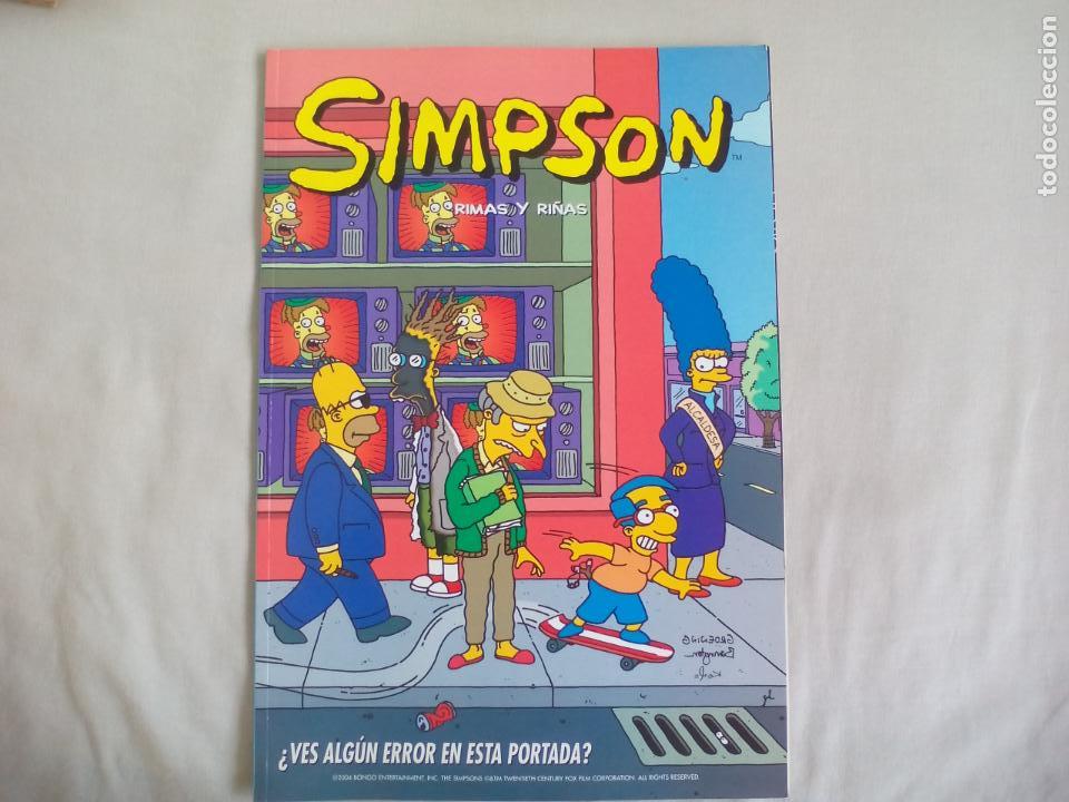 C&oacute;mics: SIMPSON. RIMAS Y RI&Ntilde;AS. 2004. EDICIONES B. COMIC - Foto 1