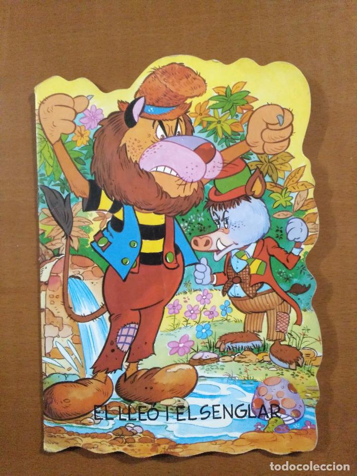C&oacute;mics: CUENTO INFANTIL TROQUELADO ** EL LLEO I EL SENGLAR ** EN CATALAN - Foto 1