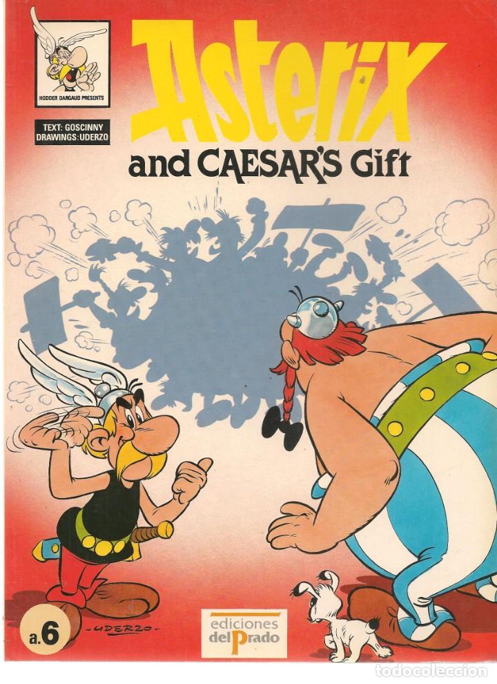 C&oacute;mics: ASTERIX AND CESAR&acute;S GIFT. A.6. EDICIONES DEL PRADO. EDICI&Oacute;N EN INGL&Eacute;S. (C/A17) - Foto 1