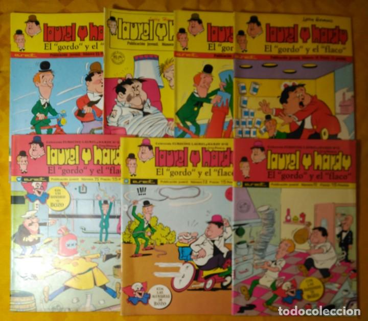 C&oacute;mics: Lote de 7 comic Euredit - Laurel y Hardy - excelente estado - Foto 1