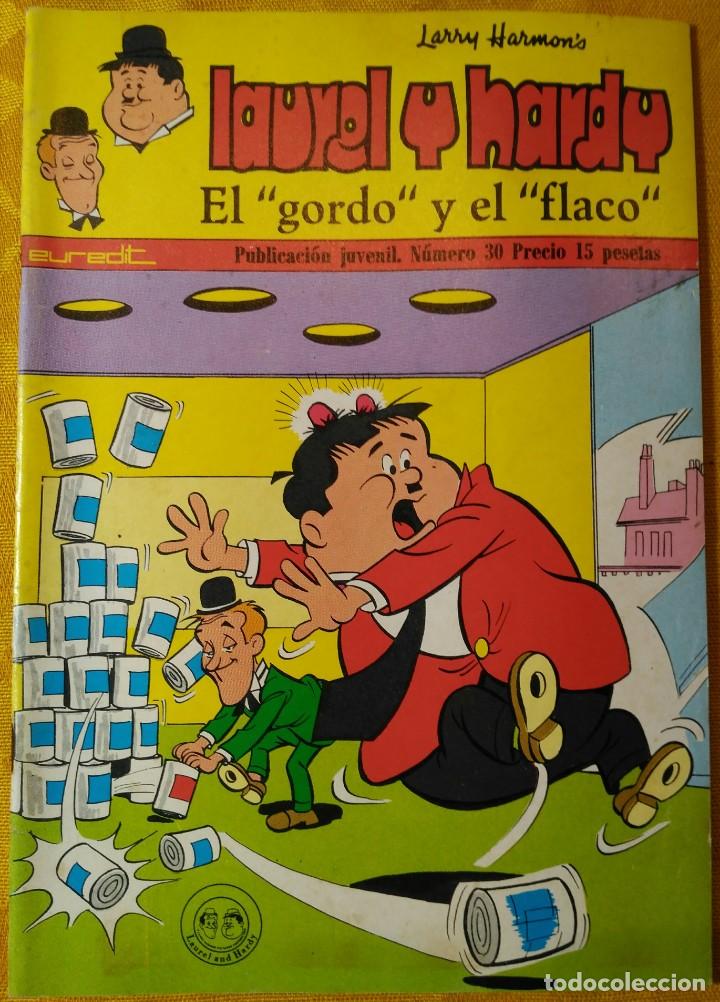 C&oacute;mics: Lote de 7 comic Euredit - Laurel y Hardy - excelente estado - Foto 7