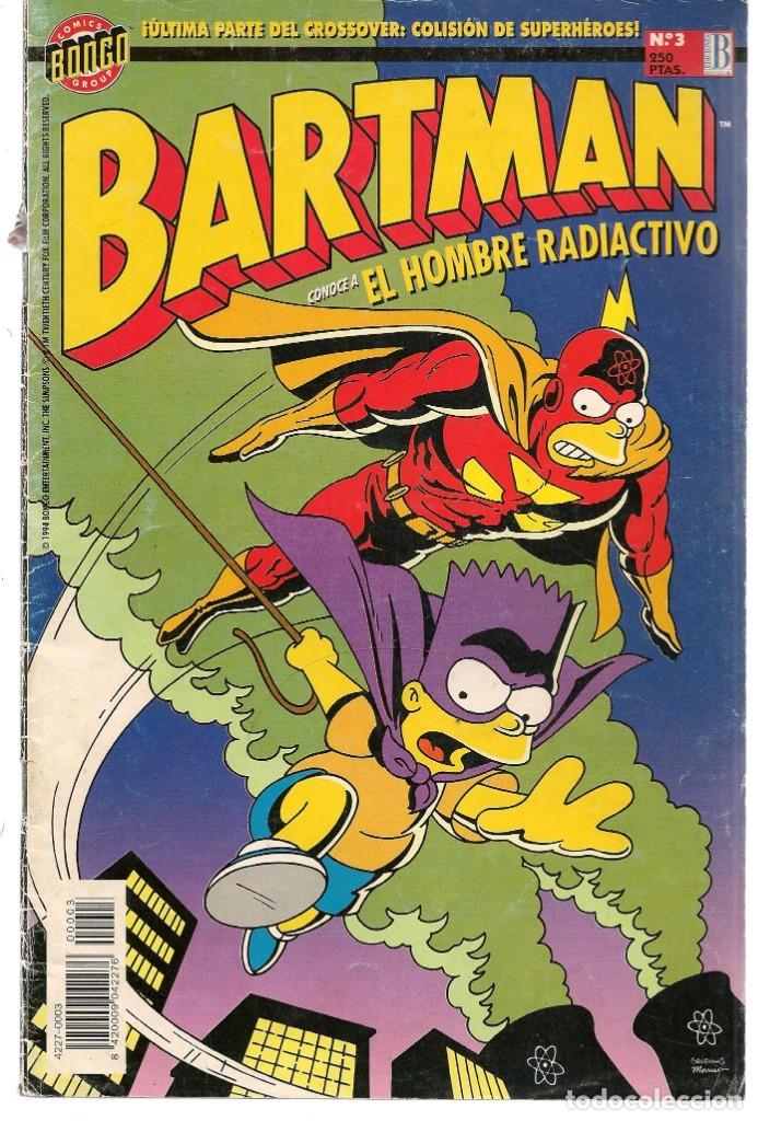 C&oacute;mics: BARTMAN. EL HOMBRE RADIACTIVO. N&ordm; 3. EDICIONES B. (ST/A00) - Foto 1