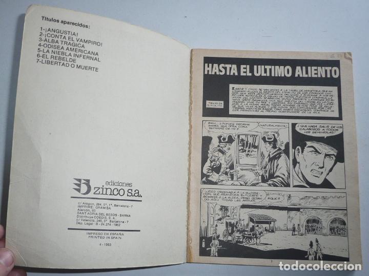 C&oacute;mics: Zagor hasta el &uacute;ltimo aliento (Ediciones Zinco, 1983) - Foto 3