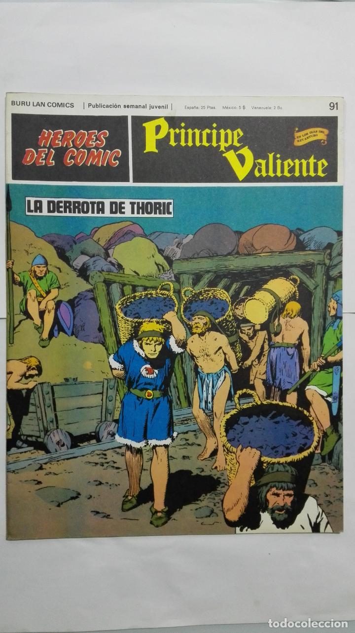 C&oacute;mics: HEROES DEL COMIC - PRINCIPE VALIENTE N&ordm; 91, EDICIONES BURU LAN - Foto 1