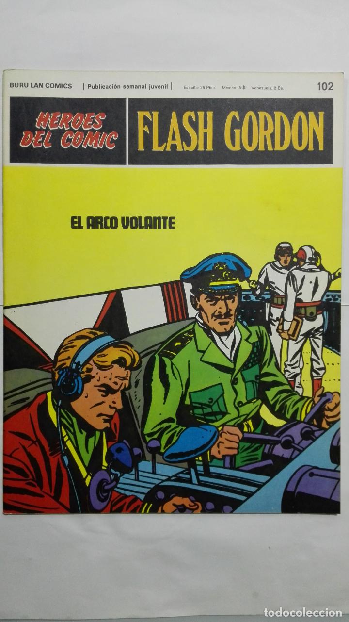 C&oacute;mics: HEROES DEL COMIC - FLASH GORDON N&ordm; 102, EDICIONES BURU LAN - Foto 1