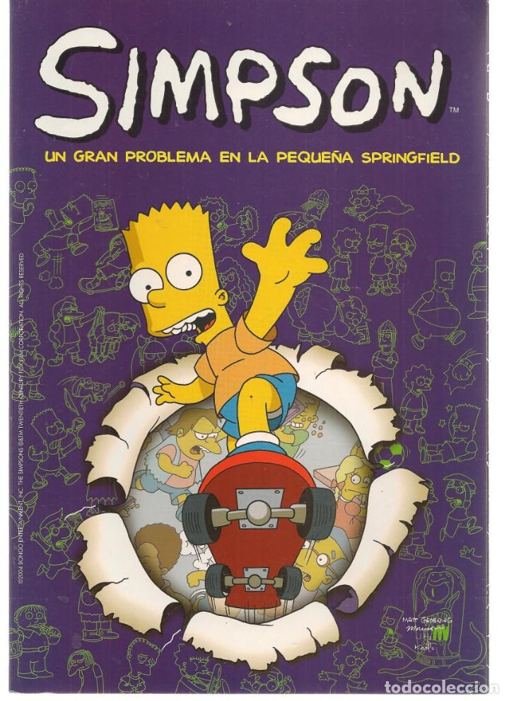 C&oacute;mics: SIMPSON. UN GRAN PROBLEMA EN LA PEQUE&Ntilde;A  SPRINGFIELD. COMICS BONGO. EDICIONES B.(ST/C86) - Foto 1