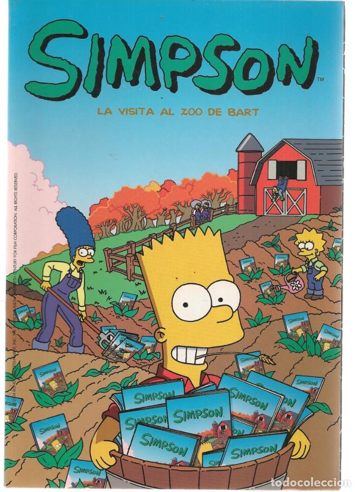 C&oacute;mics: SIMPSON. LA VISITA AL ZOO DE BART.  COMICS BONGO. EDICIONES B.(ST/C86) - Foto 1