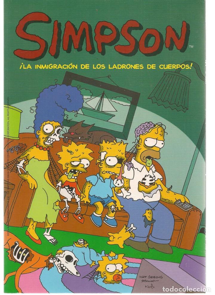 C&oacute;mics: SIMPSON. &iexcl;LA INMIGRACI&Oacute;N DE LOS LADRONES DE CUERPOS!. COMICS BONGO. EDICIONES B.(ST/C86) - Foto 1